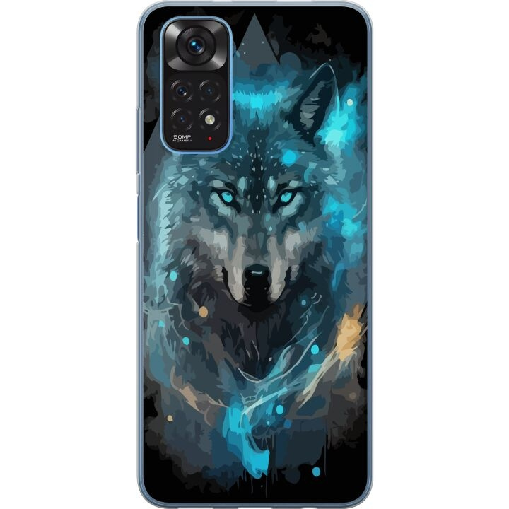 Mobile case for Xiaomi Redmi Note 11 with Wolf design in the group SMARTPHONE & TABLETS / Phone cases / Xiaomi at TP E-commerce Nordic AB (A66091)