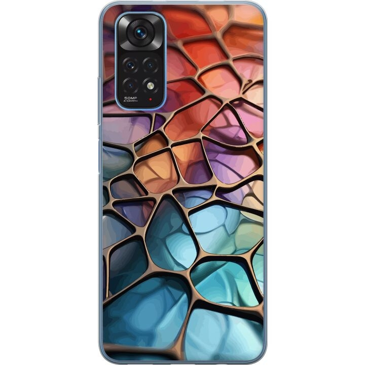 Mobile case for Xiaomi Redmi Note 11 with Metallic pattern design in the group SMARTPHONE & TABLETS / Phone cases / Xiaomi at TP E-commerce Nordic AB (A66096)