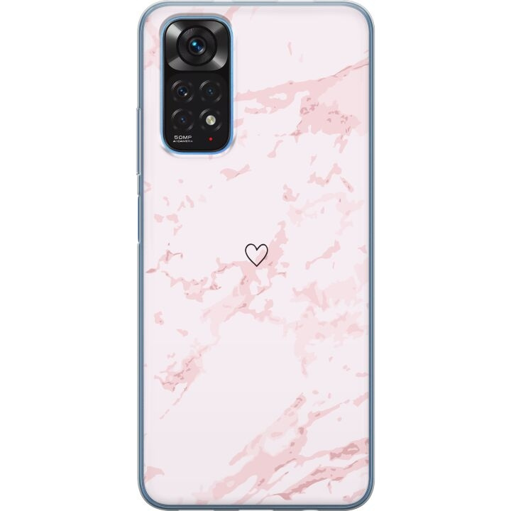 Mobile case for Xiaomi Redmi Note 11 with Pink Heart design in the group SMARTPHONE & TABLETS / Phone cases / Xiaomi at TP E-commerce Nordic AB (A66109)