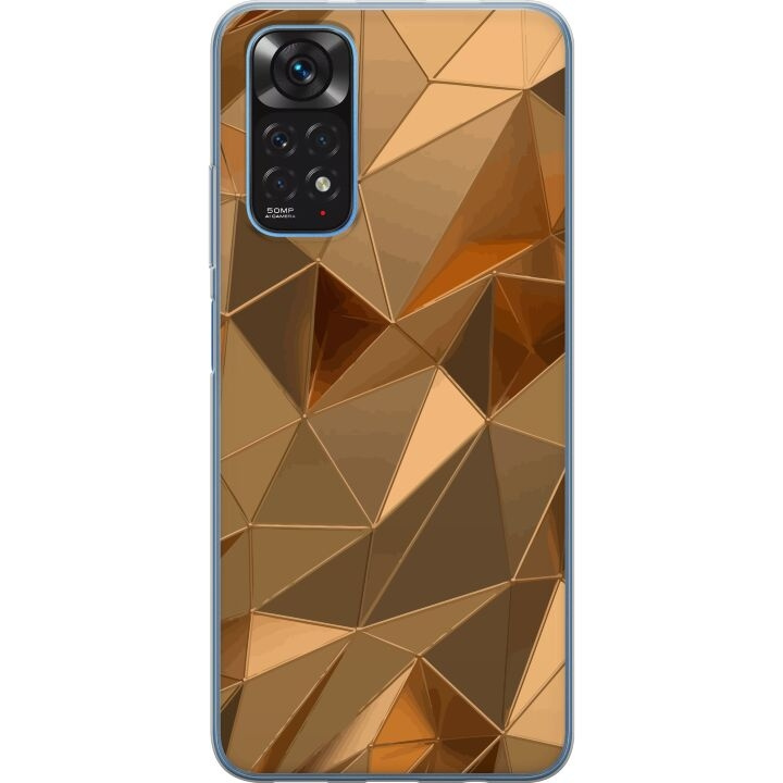 Mobile case for Xiaomi Redmi Note 11 with 3D Gold design in the group SMARTPHONE & TABLETS / Phone cases / Xiaomi at TP E-commerce Nordic AB (A66110)