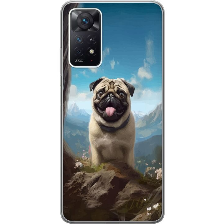 Mobile case for Xiaomi Redmi Note 11 Pro with Happy Dog design in the group SMARTPHONE & TABLETS / Phone cases / Xiaomi at TP E-commerce Nordic AB (A66131)