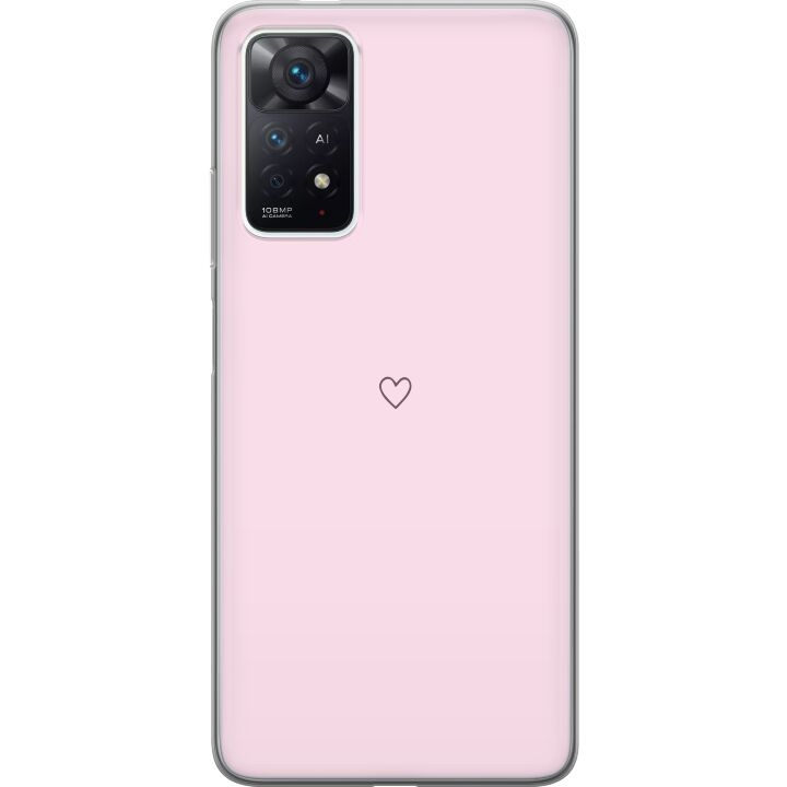 Mobile case for Xiaomi Redmi Note 11 Pro with Heart design in the group SMARTPHONE & TABLETS / Phone cases / Xiaomi at TP E-commerce Nordic AB (A66132)