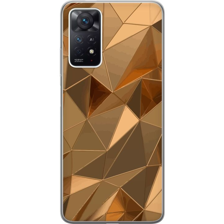 Mobile case for Xiaomi Redmi Note 11 Pro with 3D Gold design in the group SMARTPHONE & TABLETS / Phone cases / Xiaomi at TP E-commerce Nordic AB (A66137)