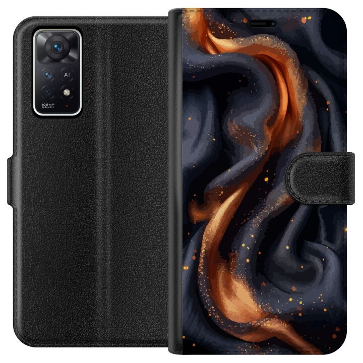 Wallet case for Xiaomi Redmi Note 11 Pro 5G with Fiery silk design in the group SMARTPHONE & TABLETS / Phone cases / Xiaomi at TP E-commerce Nordic AB (A66141)