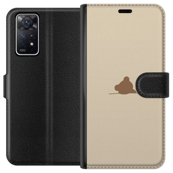 Wallet case for Xiaomi Redmi Note 11 Pro 5G with Nalle design in the group SMARTPHONE & TABLETS / Phone cases / Xiaomi at TP E-commerce Nordic AB (A66160)