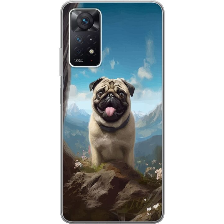 Mobile case for Xiaomi Redmi Note 11 Pro 5G with Happy Dog design in the group SMARTPHONE & TABLETS / Phone cases / Xiaomi at TP E-commerce Nordic AB (A66185)