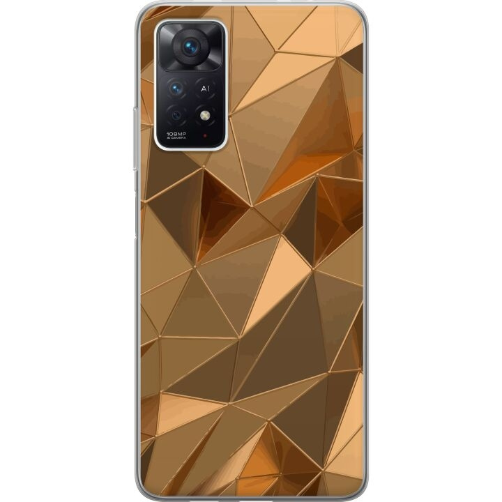 Mobile case for Xiaomi Redmi Note 11 Pro 5G with 3D Gold design in the group SMARTPHONE & TABLETS / Phone cases / Xiaomi at TP E-commerce Nordic AB (A66191)