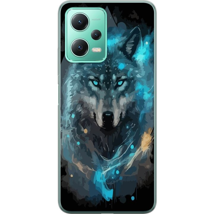 Mobile case for Xiaomi Redmi Note 12 with Wolf design in the group SMARTPHONE & TABLETS / Phone cases / Xiaomi at TP E-commerce Nordic AB (A66253)