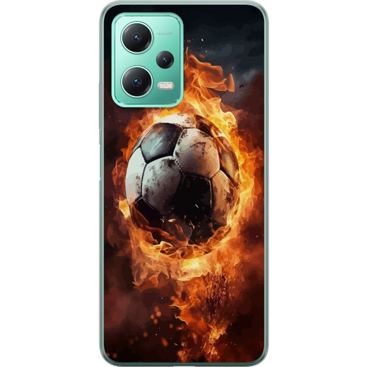 Mobile case for Xiaomi Redmi Note 12 with Football design in the group SMARTPHONE & TABLETS / Phone cases / Xiaomi at TP E-commerce Nordic AB (A66269)