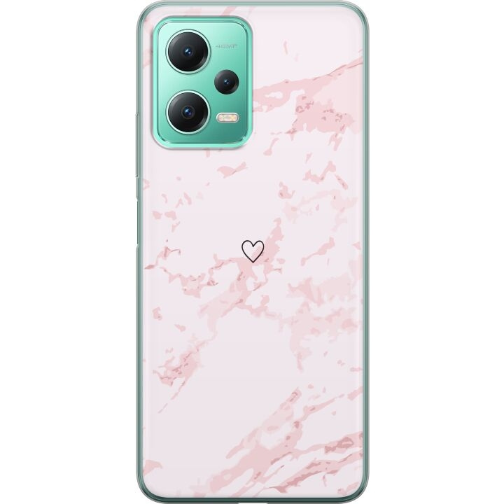 Mobile case for Xiaomi Redmi Note 12 with Pink Heart design in the group SMARTPHONE & TABLETS / Phone cases / Xiaomi at TP E-commerce Nordic AB (A66271)