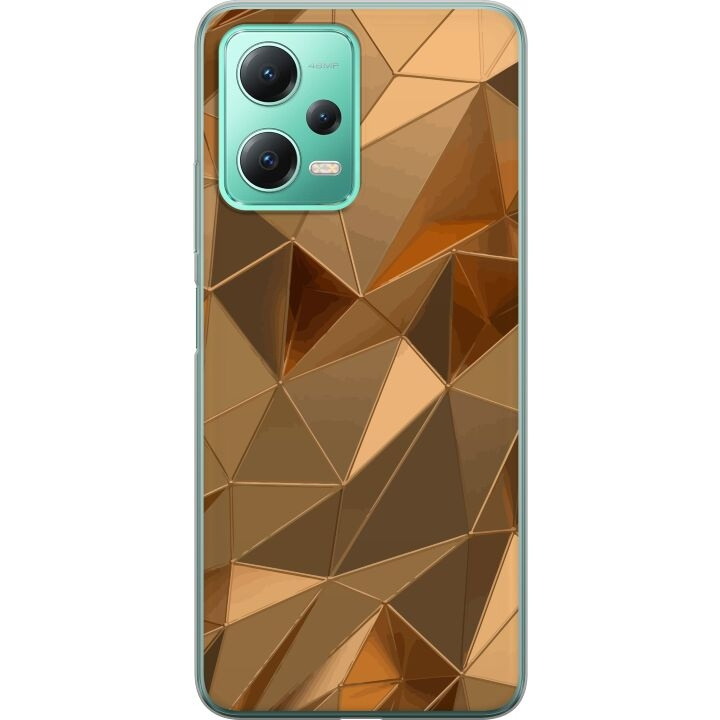 Mobile case for Xiaomi Redmi Note 12 with 3D Gold design in the group SMARTPHONE & TABLETS / Phone cases / Xiaomi at TP E-commerce Nordic AB (A66272)