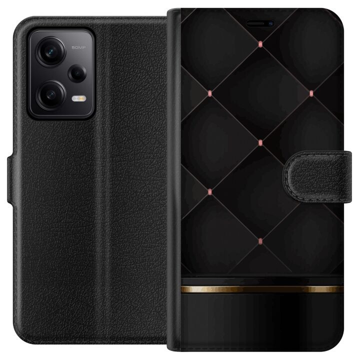 Wallet case for Xiaomi Redmi Note 12 Pro with Luxury line design in the group SMARTPHONE & TABLETS / Phone cases / Xiaomi at TP E-commerce Nordic AB (A66290)