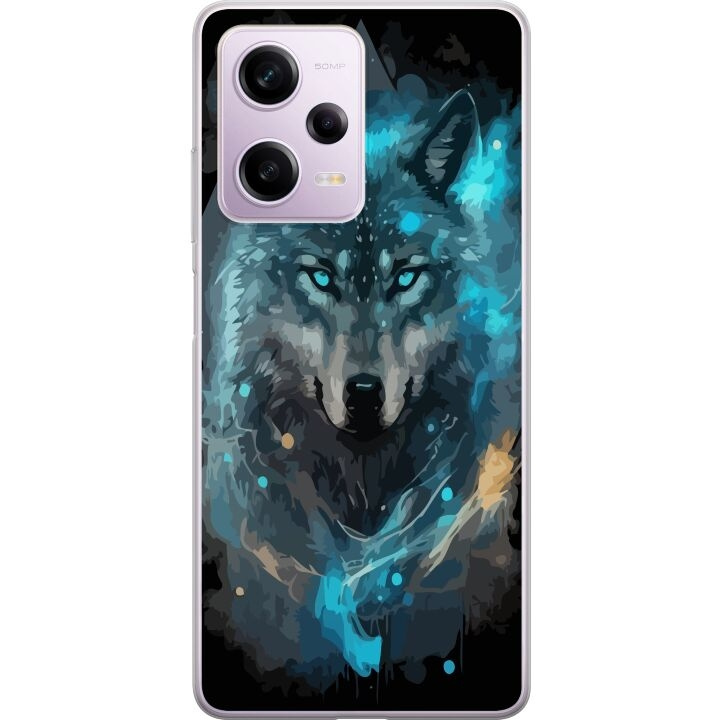 Mobile case for Xiaomi Redmi Note 12 Pro with Wolf design in the group SMARTPHONE & TABLETS / Phone cases / Xiaomi at TP E-commerce Nordic AB (A66307)