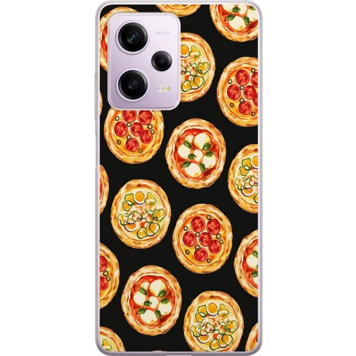 Mobile case for Xiaomi Redmi Note 12 Pro with Pizza design in the group SMARTPHONE & TABLETS / Phone cases / Xiaomi at TP E-commerce Nordic AB (A66315)