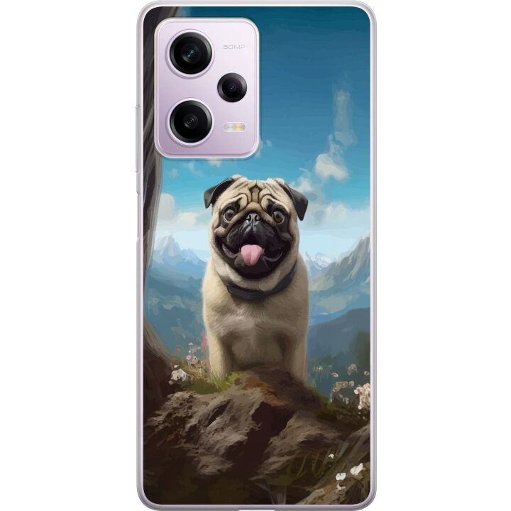 Mobile case for Xiaomi Redmi Note 12 Pro with Happy Dog design in the group SMARTPHONE & TABLETS / Phone cases / Xiaomi at TP E-commerce Nordic AB (A66320)