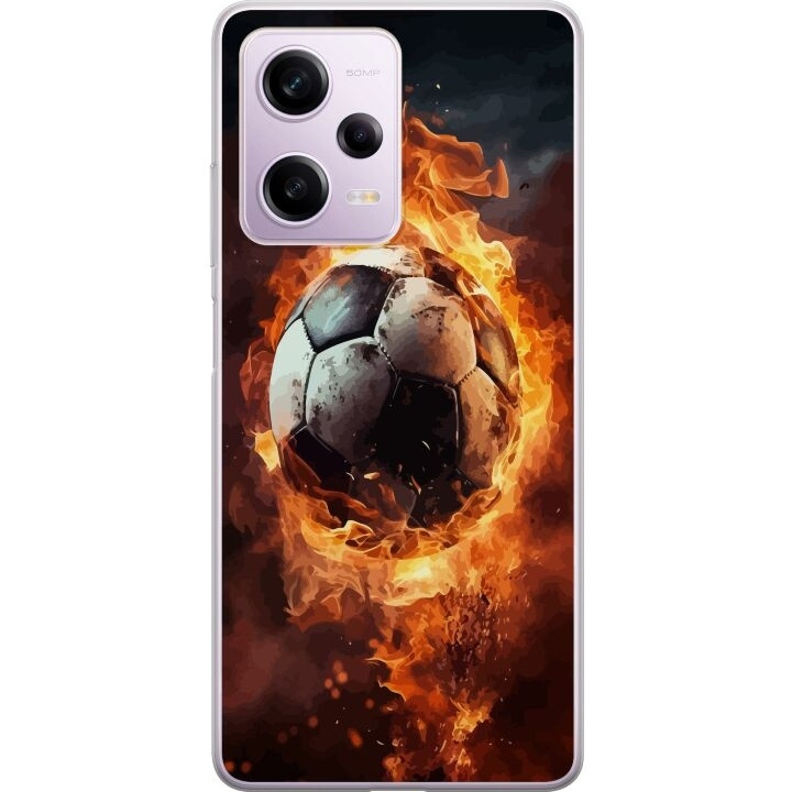 Mobile case for Xiaomi Redmi Note 12 Pro with Football design in the group SMARTPHONE & TABLETS / Phone cases / Xiaomi at TP E-commerce Nordic AB (A66323)