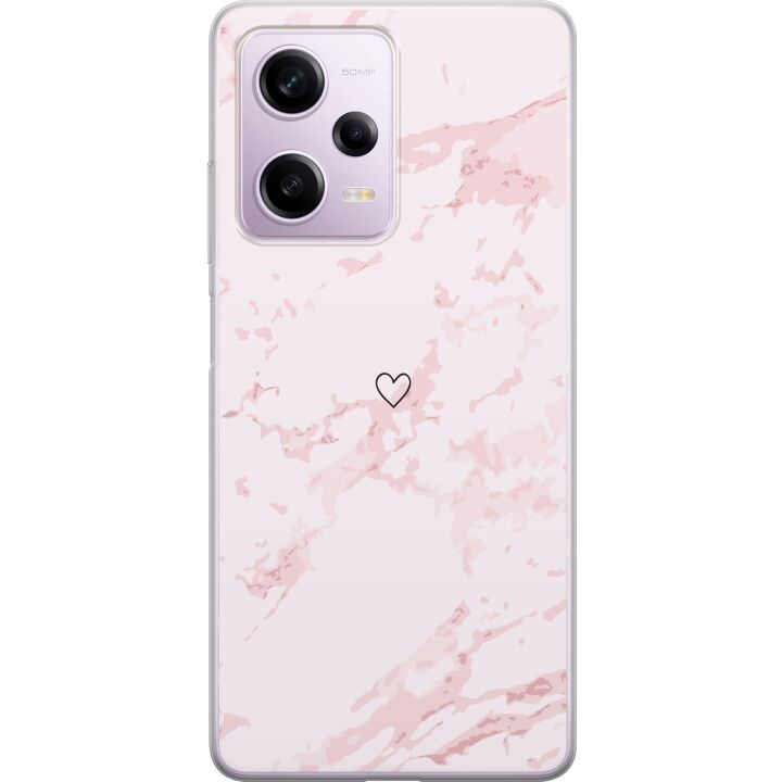 Mobile case for Xiaomi Redmi Note 12 Pro with Pink Heart design in the group SMARTPHONE & TABLETS / Phone cases / Xiaomi at TP E-commerce Nordic AB (A66325)