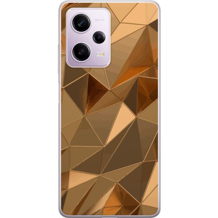 Mobile case for Xiaomi Redmi Note 12 Pro with 3D Gold design in the group SMARTPHONE & TABLETS / Phone cases / Xiaomi at TP E-commerce Nordic AB (A66326)