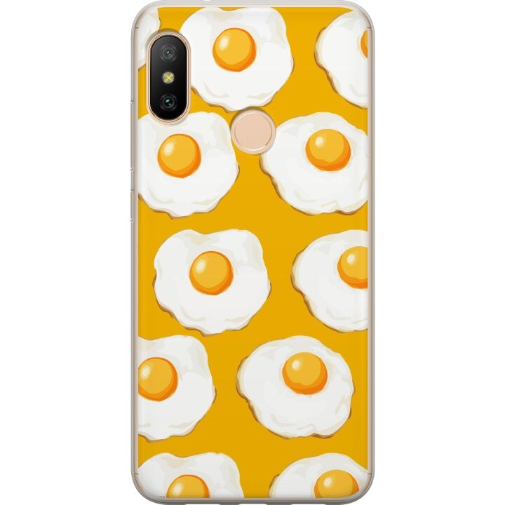 Mobile case for Xiaomi Redmi 6 Pro with Fried egg design in the group SMARTPHONE & TABLETS / Phone cases / Xiaomi at TP E-commerce Nordic AB (A66439)