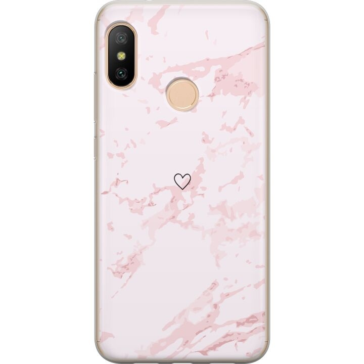 Mobile case for Xiaomi Redmi 6 Pro with Pink Heart design in the group SMARTPHONE & TABLETS / Phone cases / Xiaomi at TP E-commerce Nordic AB (A66460)