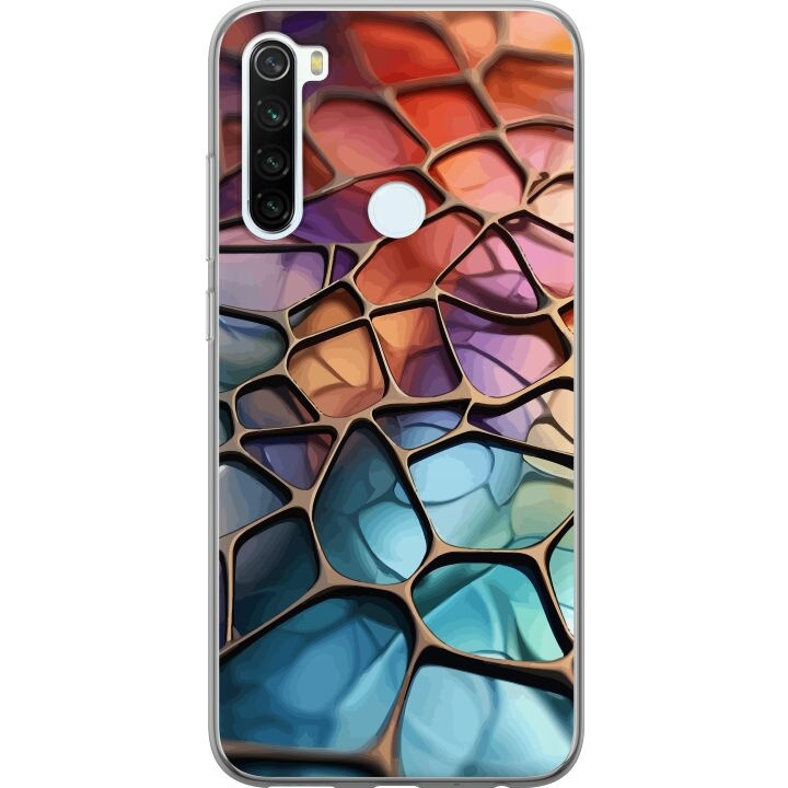 Mobile case for Xiaomi Redmi Note 8 with Metallic pattern design in the group SMARTPHONE & TABLETS / Phone cases / Xiaomi at TP E-commerce Nordic AB (A66474)