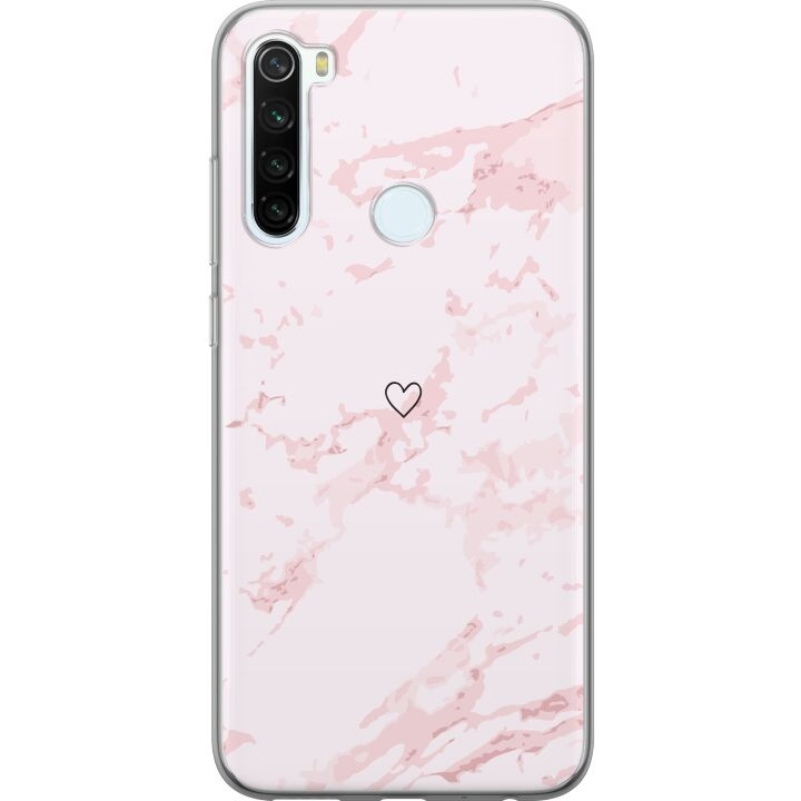 Mobile case for Xiaomi Redmi Note 8 with Pink Heart design in the group SMARTPHONE & TABLETS / Phone cases / Xiaomi at TP E-commerce Nordic AB (A66487)