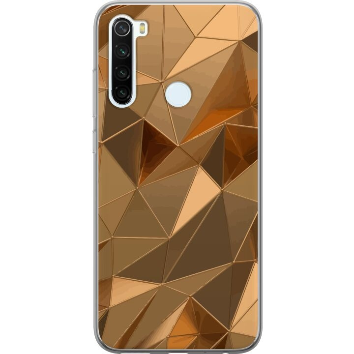 Mobile case for Xiaomi Redmi Note 8 with 3D Gold design in the group SMARTPHONE & TABLETS / Phone cases / Xiaomi at TP E-commerce Nordic AB (A66488)