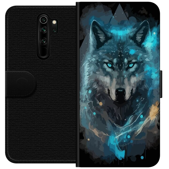 Wallet case for Xiaomi Redmi Note 8 Pro with Wolf design in the group SMARTPHONE & TABLETS / Phone cases / Xiaomi at TP E-commerce Nordic AB (A66496)