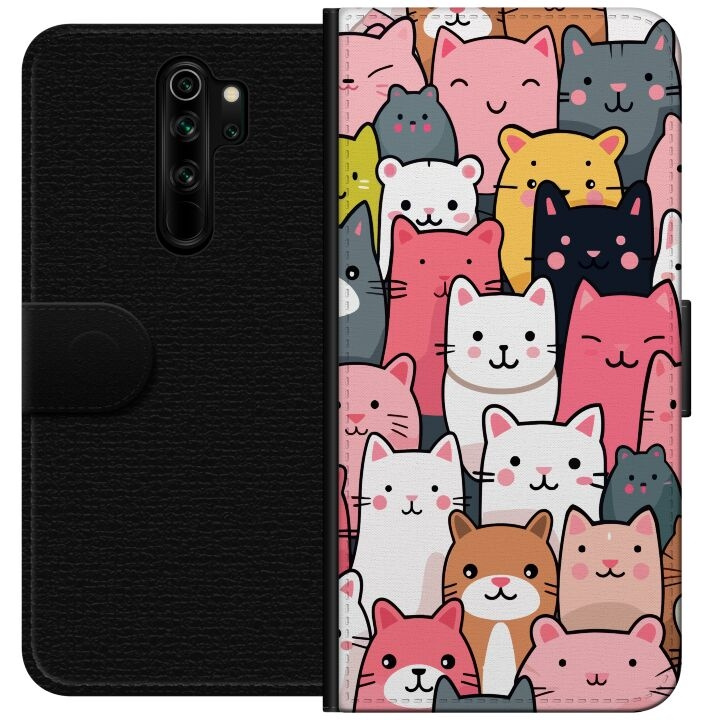 Wallet case for Xiaomi Redmi Note 8 Pro with Cat pattern design in the group SMARTPHONE & TABLETS / Phone cases / Xiaomi at TP E-commerce Nordic AB (A66499)