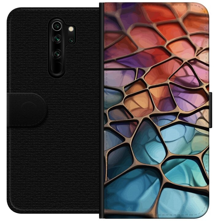 Wallet case for Xiaomi Redmi Note 8 Pro with Metallic pattern design in the group SMARTPHONE & TABLETS / Phone cases / Xiaomi at TP E-commerce Nordic AB (A66501)