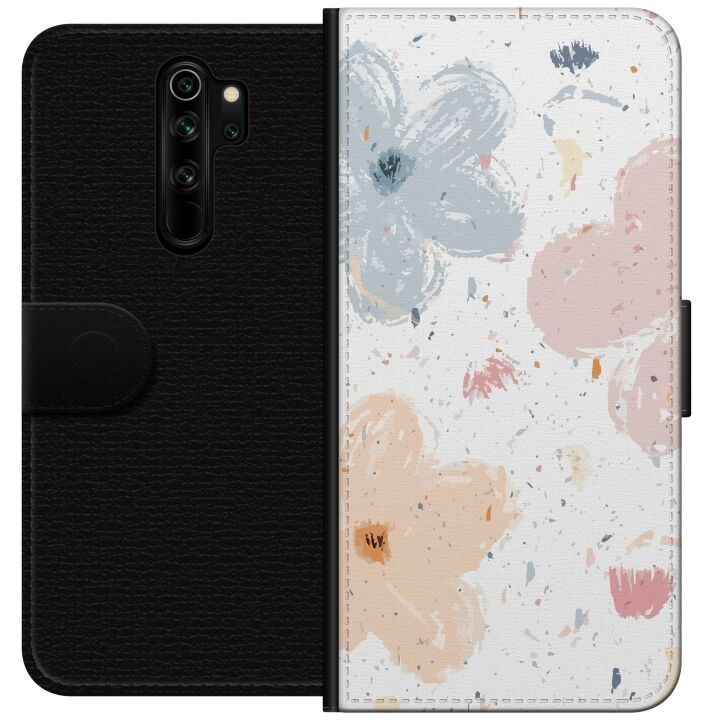 Wallet case for Xiaomi Redmi Note 8 Pro with Flowers design in the group SMARTPHONE & TABLETS / Phone cases / Xiaomi at TP E-commerce Nordic AB (A66503)