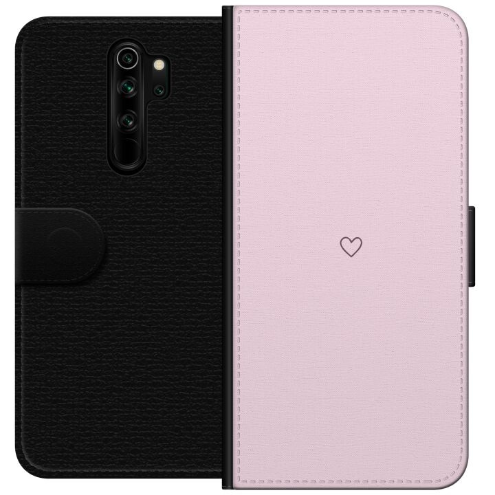 Wallet case for Xiaomi Redmi Note 8 Pro with Heart design in the group SMARTPHONE & TABLETS / Phone cases / Xiaomi at TP E-commerce Nordic AB (A66510)