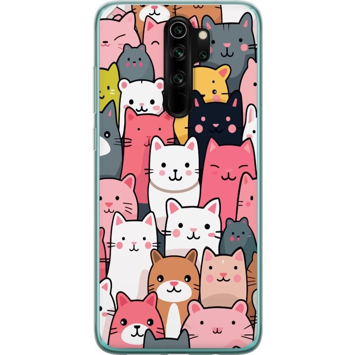 Mobile case for Xiaomi Redmi Note 8 Pro with Cat pattern design in the group SMARTPHONE & TABLETS / Phone cases / Xiaomi at TP E-commerce Nordic AB (A66526)