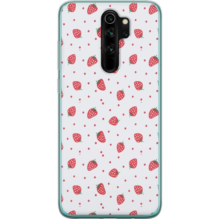 Mobile case for Xiaomi Redmi Note 8 Pro with Strawberries design in the group SMARTPHONE & TABLETS / Phone cases / Xiaomi at TP E-commerce Nordic AB (A66535)