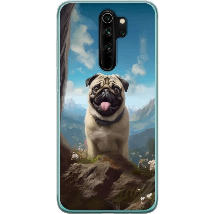 Mobile case for Xiaomi Redmi Note 8 Pro with Happy Dog design in the group SMARTPHONE & TABLETS / Phone cases / Xiaomi at TP E-commerce Nordic AB (A66536)