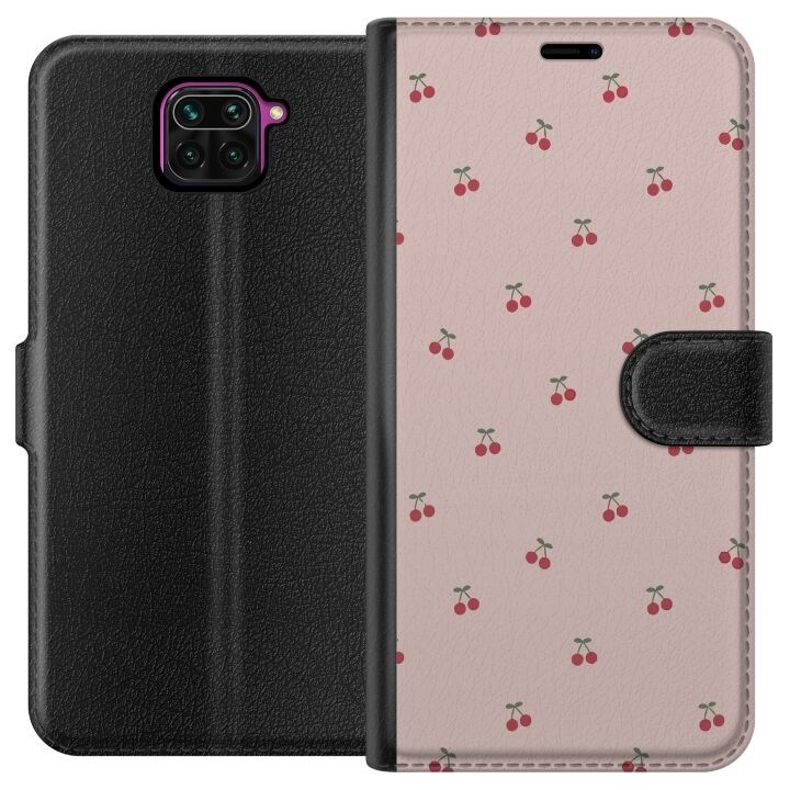 Wallet case for Xiaomi Redmi Note 9 with Cherry design in the group SMARTPHONE & TABLETS / Phone cases / Xiaomi at TP E-commerce Nordic AB (A66552)