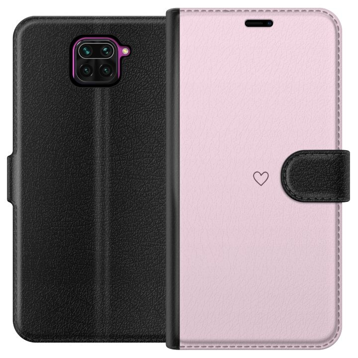 Wallet case for Xiaomi Redmi Note 9 with Heart design in the group SMARTPHONE & TABLETS / Phone cases / Xiaomi at TP E-commerce Nordic AB (A66564)