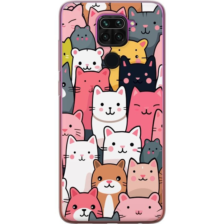 Mobile case for Xiaomi Redmi Note 9 with Cat pattern design in the group SMARTPHONE & TABLETS / Phone cases / Xiaomi at TP E-commerce Nordic AB (A66580)