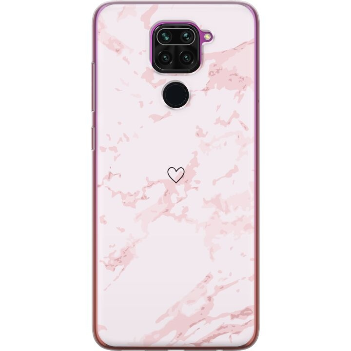 Mobile case for Xiaomi Redmi Note 9 with Pink Heart design in the group SMARTPHONE & TABLETS / Phone cases / Xiaomi at TP E-commerce Nordic AB (A66595)