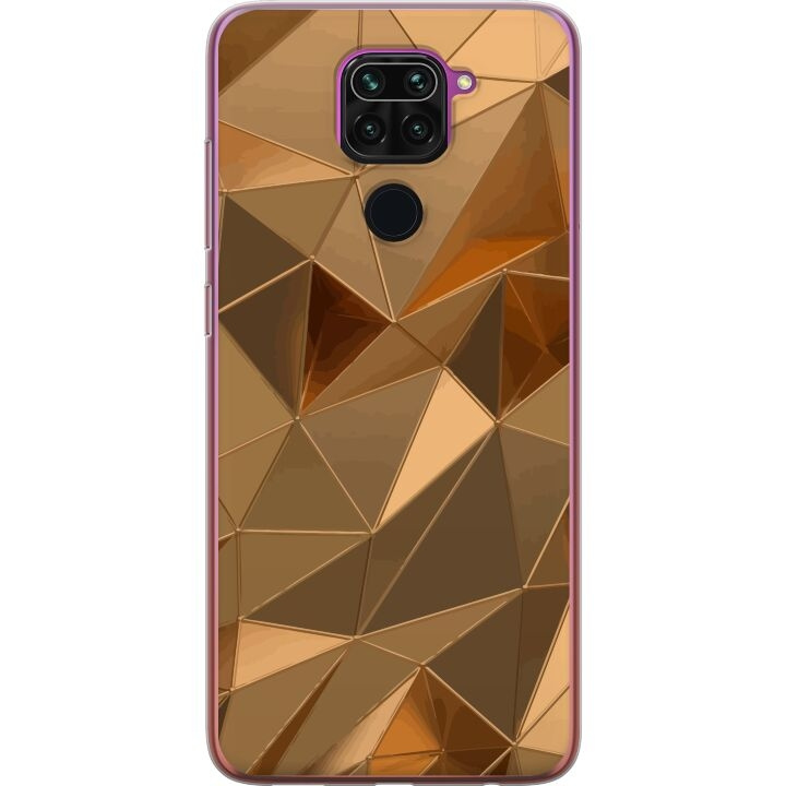 Mobile case for Xiaomi Redmi Note 9 with 3D Gold design in the group SMARTPHONE & TABLETS / Phone cases / Xiaomi at TP E-commerce Nordic AB (A66596)