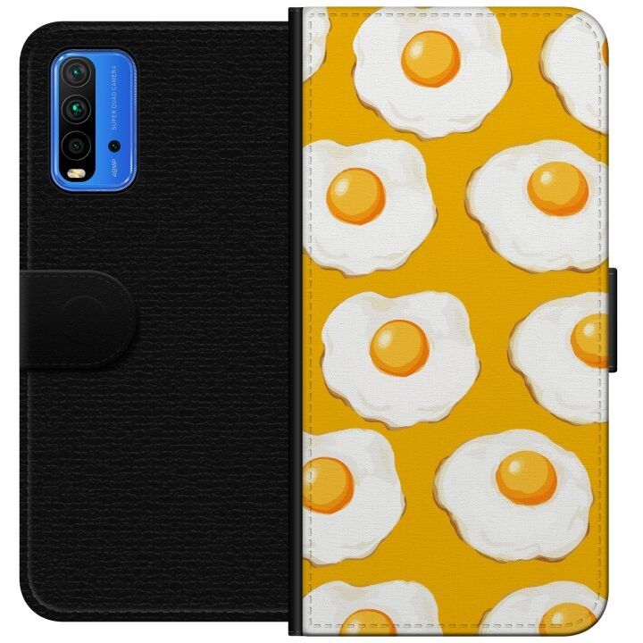 Wallet case for Xiaomi Redmi Note 9 4G with Fried egg design in the group SMARTPHONE & TABLETS / Phone cases / Xiaomi at TP E-commerce Nordic AB (A66601)