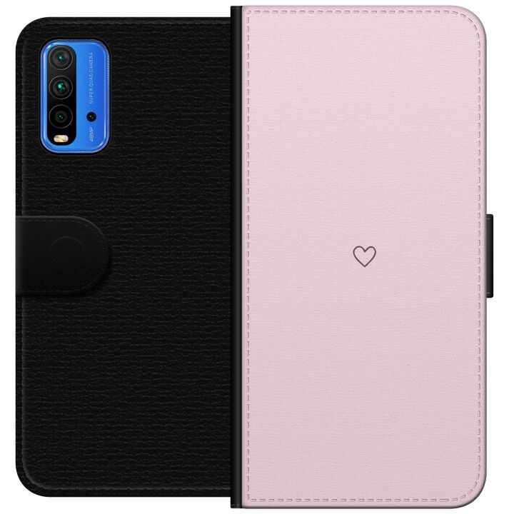 Wallet case for Xiaomi Redmi Note 9 4G with Heart design in the group SMARTPHONE & TABLETS / Phone cases / Xiaomi at TP E-commerce Nordic AB (A66618)