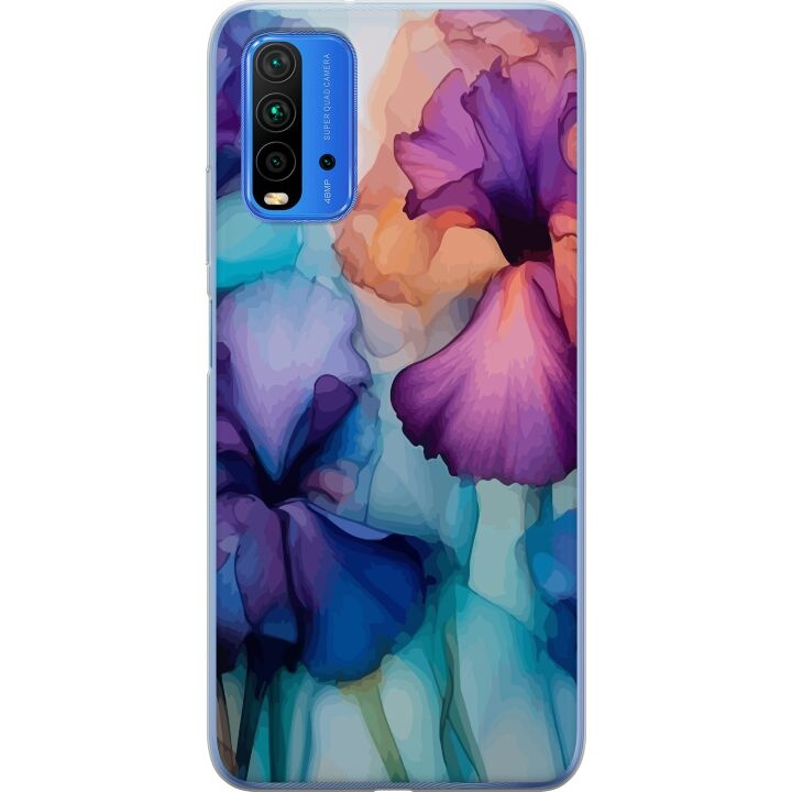 Mobile case for Xiaomi Redmi Note 9 4G with Magical flowers design in the group SMARTPHONE & TABLETS / Phone cases / Xiaomi at TP E-commerce Nordic AB (A66629)