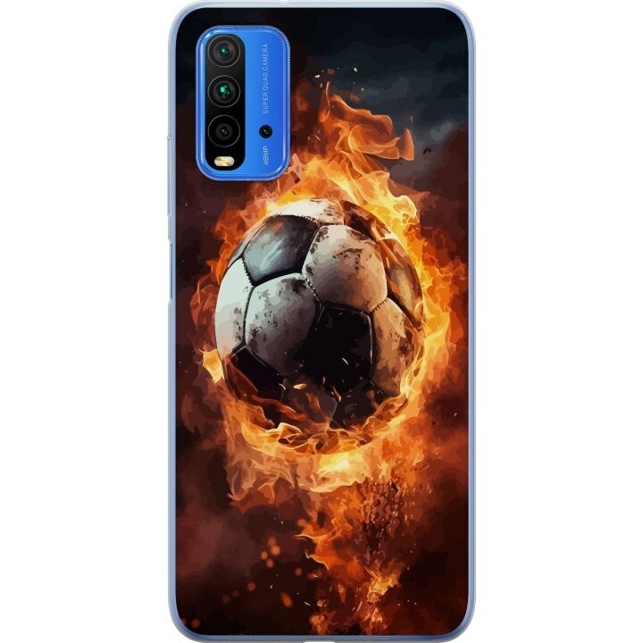 Mobile case for Xiaomi Redmi Note 9 4G with Football design in the group SMARTPHONE & TABLETS / Phone cases / Xiaomi at TP E-commerce Nordic AB (A66647)