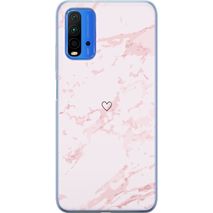 Mobile case for Xiaomi Redmi Note 9 4G with Pink Heart design in the group SMARTPHONE & TABLETS / Phone cases / Xiaomi at TP E-commerce Nordic AB (A66649)