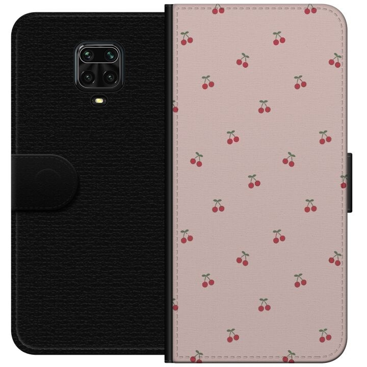 Wallet case for Xiaomi Redmi Note 9S with Cherry design in the group SMARTPHONE & TABLETS / Phone cases / Xiaomi at TP E-commerce Nordic AB (A66660)