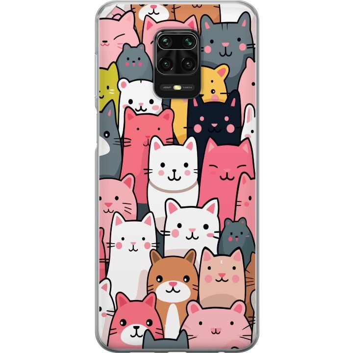 Mobile case for Xiaomi Redmi Note 9S with Cat pattern design in the group SMARTPHONE & TABLETS / Phone cases / Xiaomi at TP E-commerce Nordic AB (A66688)