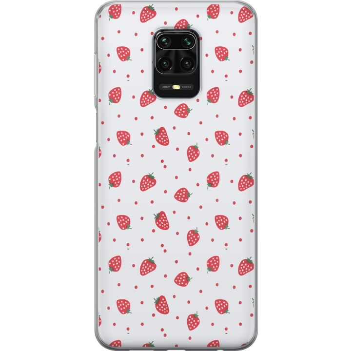 Mobile case for Xiaomi Redmi Note 9S with Strawberries design in the group SMARTPHONE & TABLETS / Phone cases / Xiaomi at TP E-commerce Nordic AB (A66697)