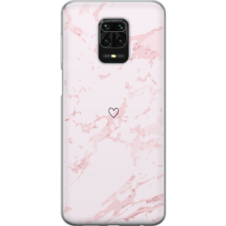 Mobile case for Xiaomi Redmi Note 9S with Pink Heart design in the group SMARTPHONE & TABLETS / Phone cases / Xiaomi at TP E-commerce Nordic AB (A66703)