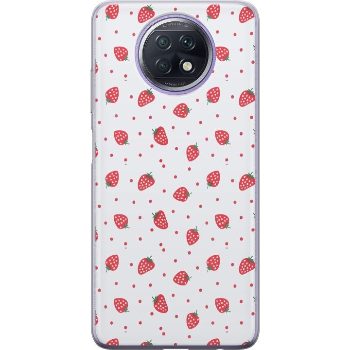 Mobile case for Xiaomi Redmi Note 9T with Strawberries design in the group SMARTPHONE & TABLETS / Phone cases / Xiaomi at TP E-commerce Nordic AB (A66724)